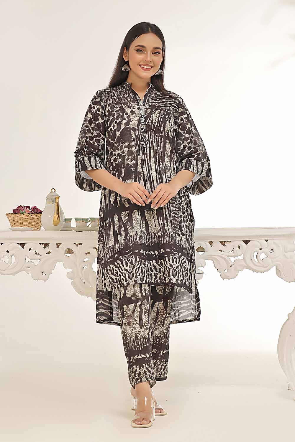 2 Piece Unstitched Lawn Suit
