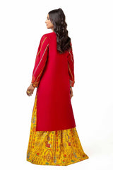 2 Piece Unstitched Embroidered Lawn Suit with Printed Lawn Trouser TL-42110