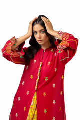 2 Piece Unstitched Embroidered Lawn Suit with Printed Lawn Trouser TL-42110