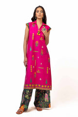 2 Piece Unstitched Embroidered Lawn Suit with Printed Lawn Trouser TL-42111