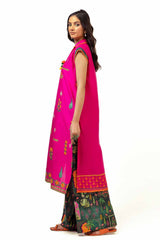 2 Piece Unstitched Embroidered Lawn Suit with Printed Lawn Trouser TL-42111
