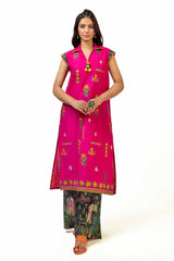 2 Piece Unstitched Embroidered Lawn Suit with Printed Lawn Trouser TL-42111