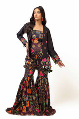 2 Piece Unstitched Embroidered Lawn Suit with Printed Lawn Trouser TL-42112
