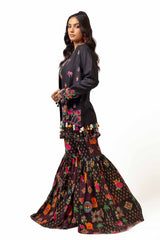 2 Piece Unstitched Embroidered Lawn Suit with Printed Lawn Trouser TL-42112