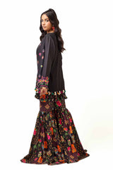 2 Piece Unstitched Embroidered Lawn Suit with Printed Lawn Trouser TL-42112