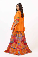 2 Piece Unstitched Embroidered Lawn Suit with Printed Lawn Trouser TL-42113