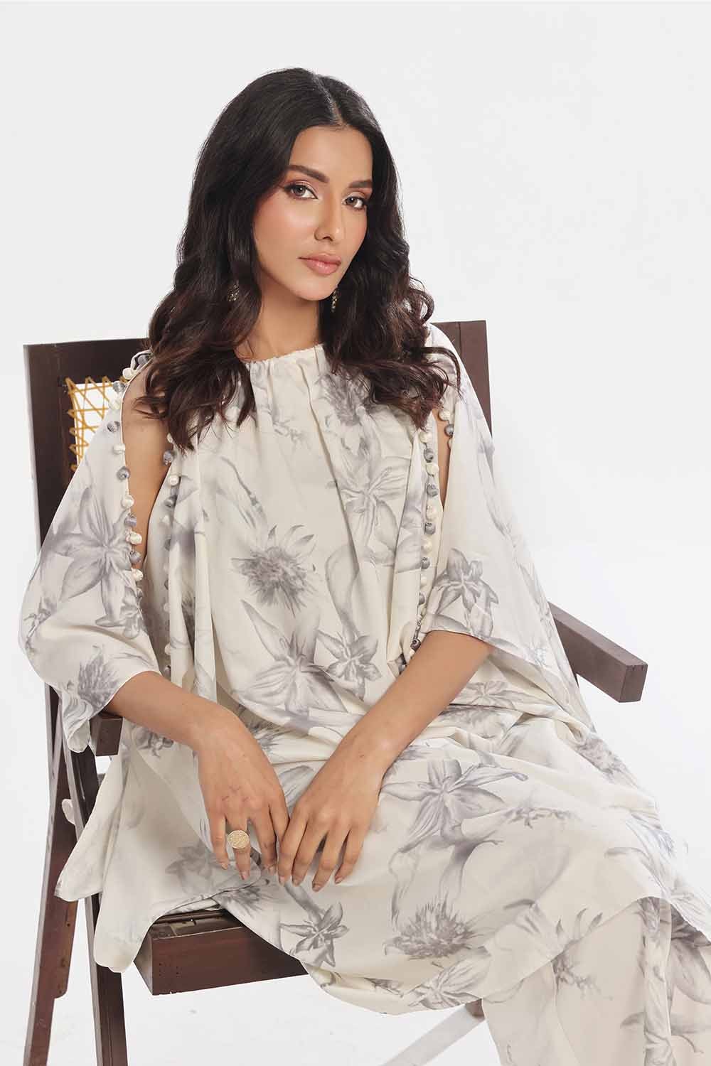 2 Piece Unstitched Printed Viscose Slub Suit TL-52134 B
