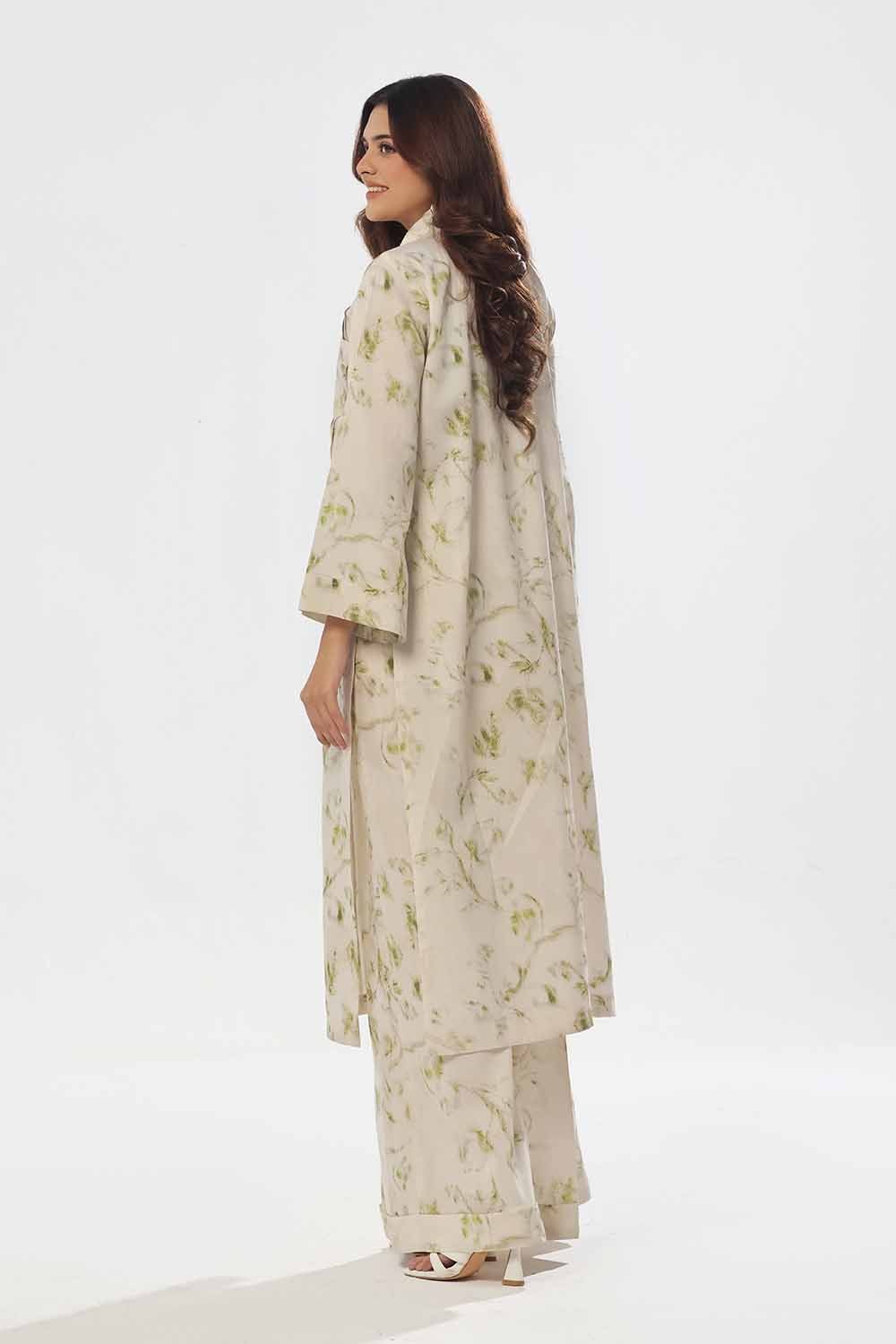 2 Piece Unstitched Printed Viscose Slub Suit