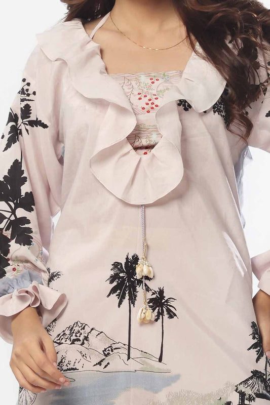 2 Piece Unstitched Printed Jacquard Suit TL-52136 B