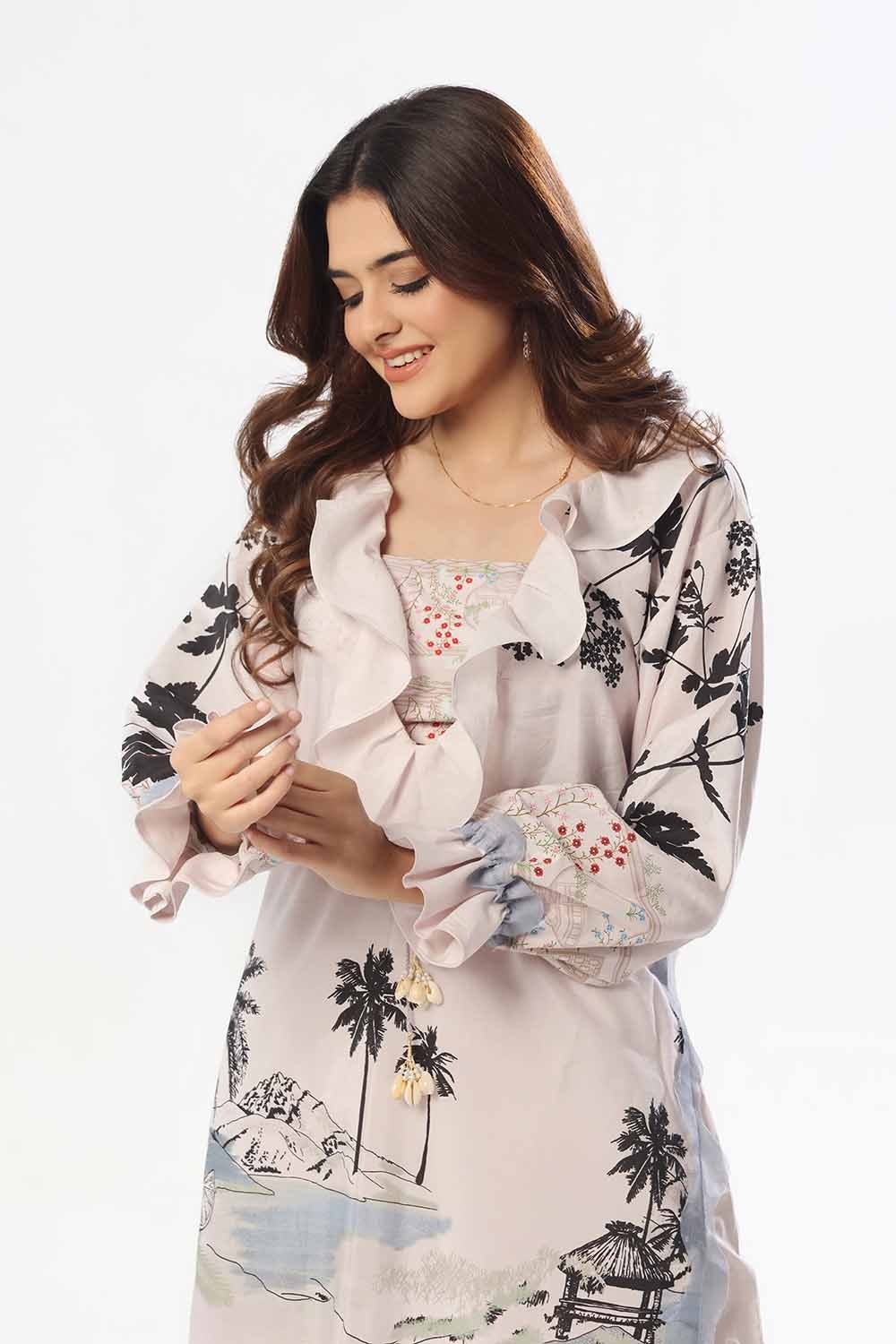 2 Piece Unstitched Printed Jacquard Suit TL-52136 B