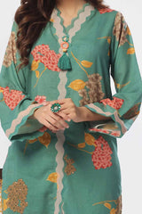 2 Piece Unstitched Printed Yarn Lurex Suit TL-52138 A