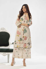 2 Piece Unstitched Printed Yarn Lurex Suit TL-52138 B