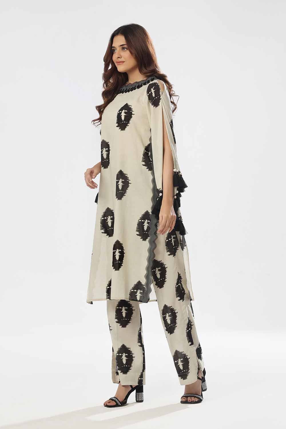2 Piece Unstitched Printed Yarn Lurex Suit TL-52139 A