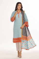 2 Piece Unstitched Lawn Suit TLP-42018