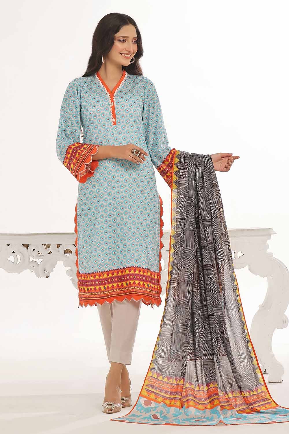 2 Piece Unstitched Lawn Suit TLP-42018