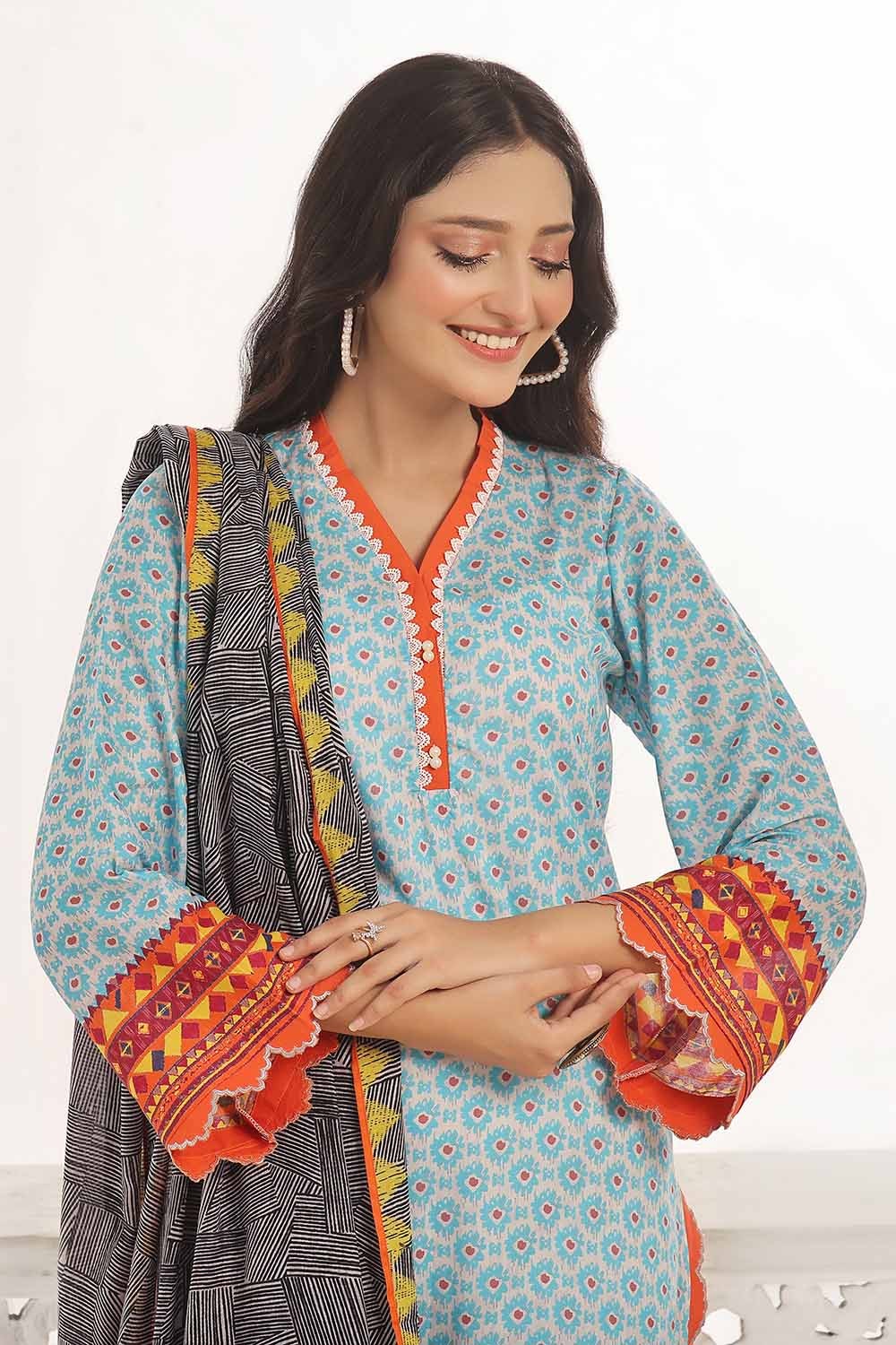 2 Piece Unstitched Lawn Suit TLP-42018