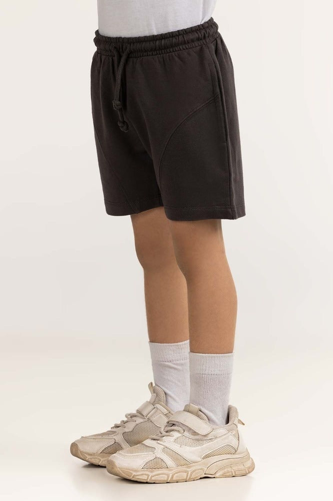 Toddler Boy Anthracite Basic Short TB-SHT-SS24-007