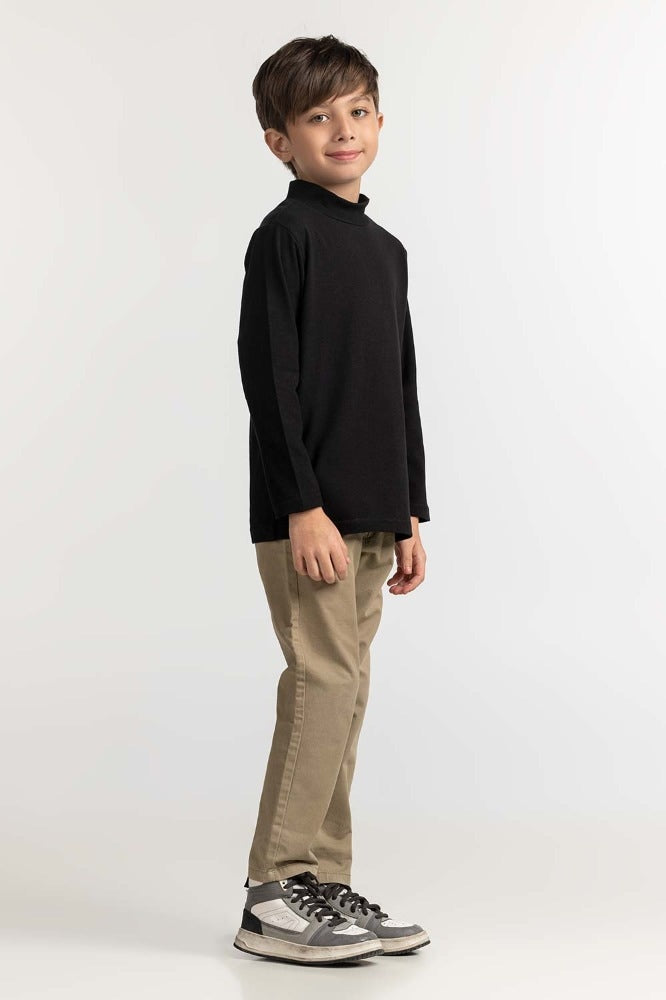 Toddler Boy Black Basic Tee TB-TS-WS23-003
