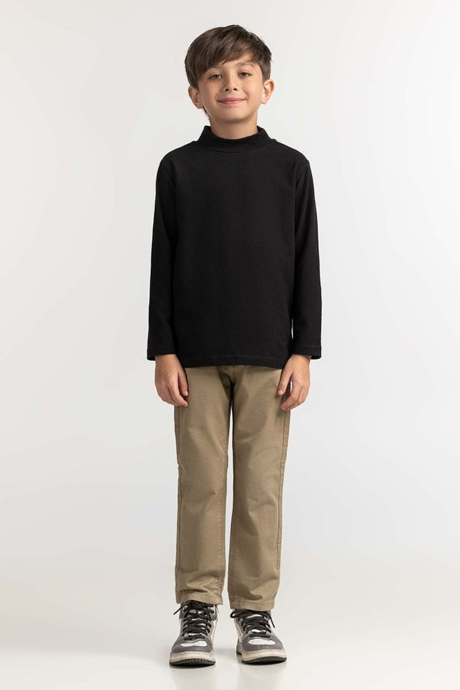 Toddler Boy Black Basic Tee TB-TS-WS23-003