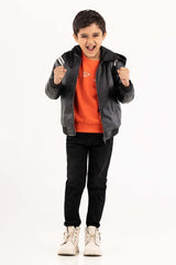 Toddler Boy Black Jacket 224-310-020