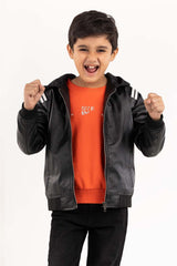 Toddler Boy Black Jacket 224-310-020