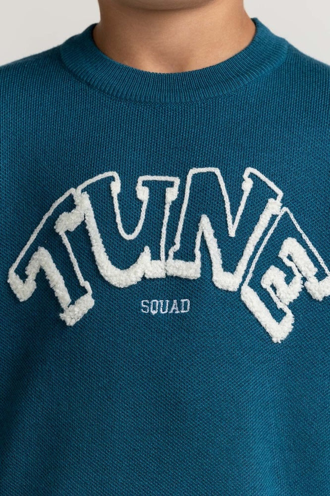 Toddler Boy Blue Basic Sweater TB-SWT-WS23-017