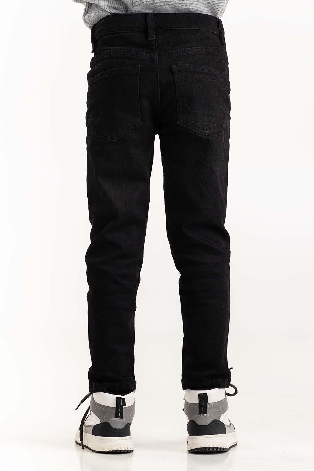 Toddler Boy Charcoal Jeans With An Adjustable Inner Waistband 224-321-009