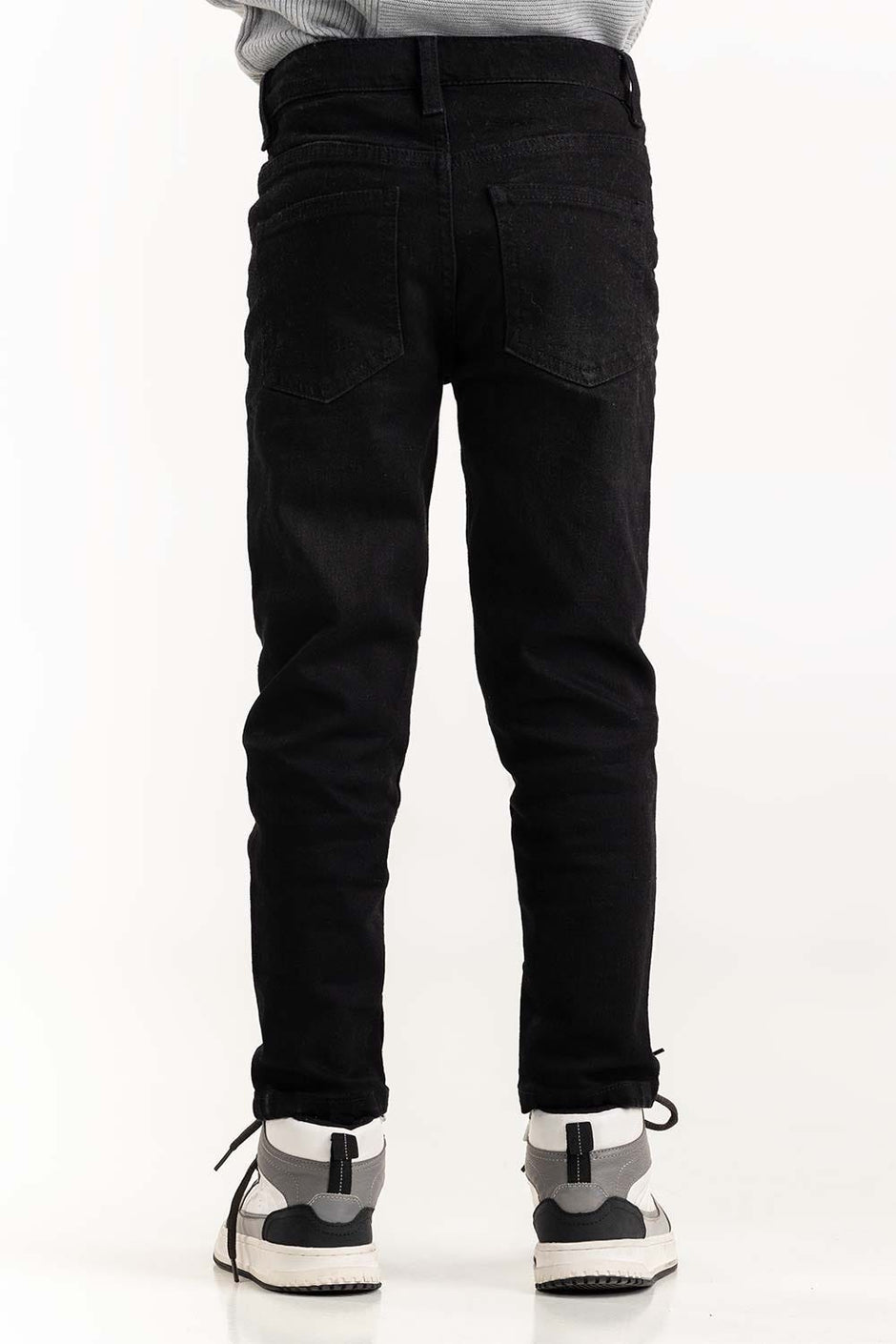Toddler Boy Charcoal Jeans With An Adjustable Inner Waistband 224-321-009
