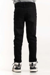 Toddler Boy Charcoal Jeans With An Adjustable Inner Waistband 224-321-009