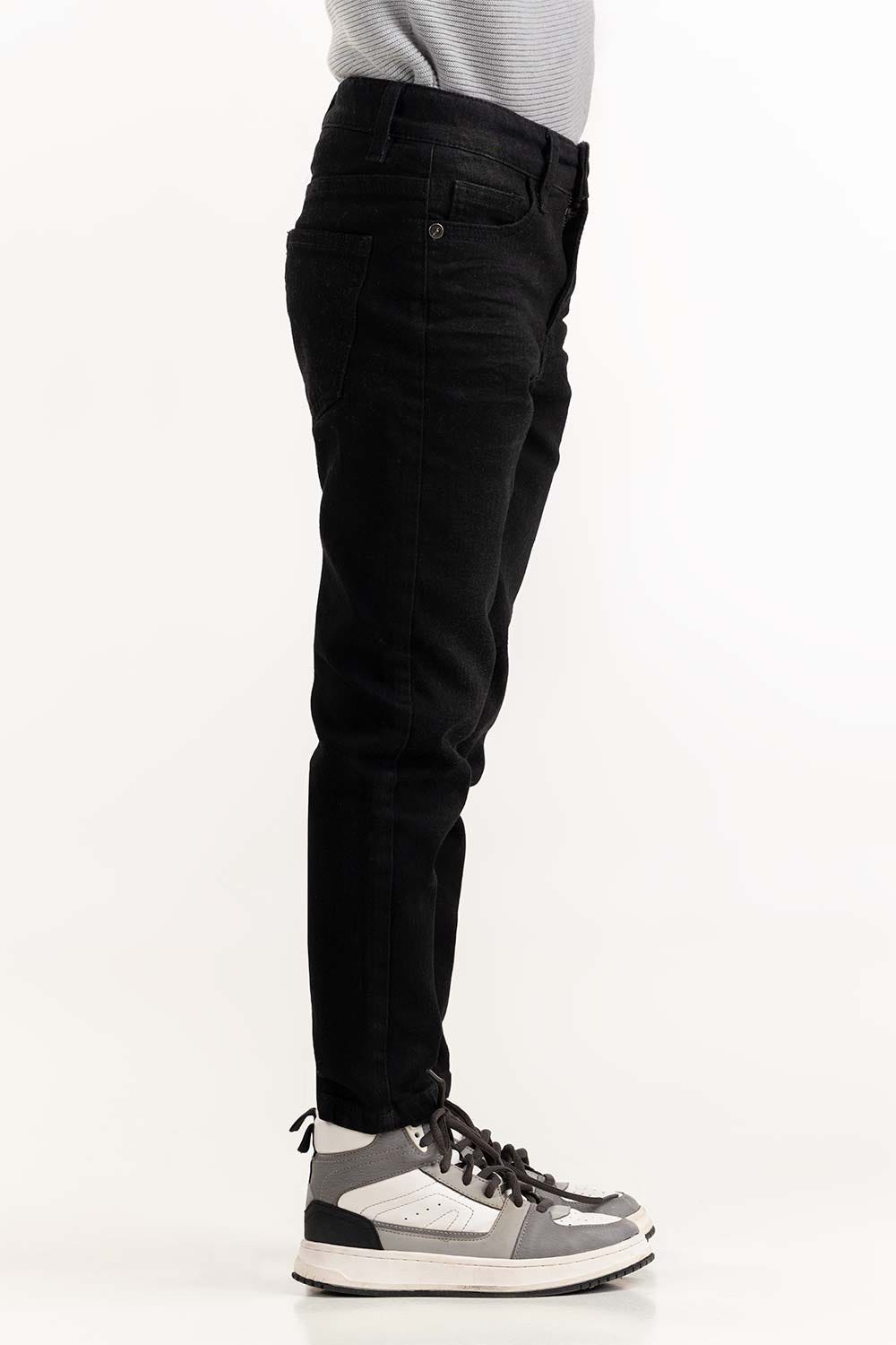 Toddler Boy Charcoal Jeans With An Adjustable Inner Waistband 224-321-009