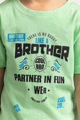 Toddler Boy Green Printed Tee TB-TS-SS24-004