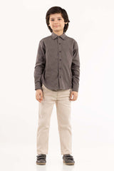 Toddler Boy Grey Casual Shirt 224-317-022