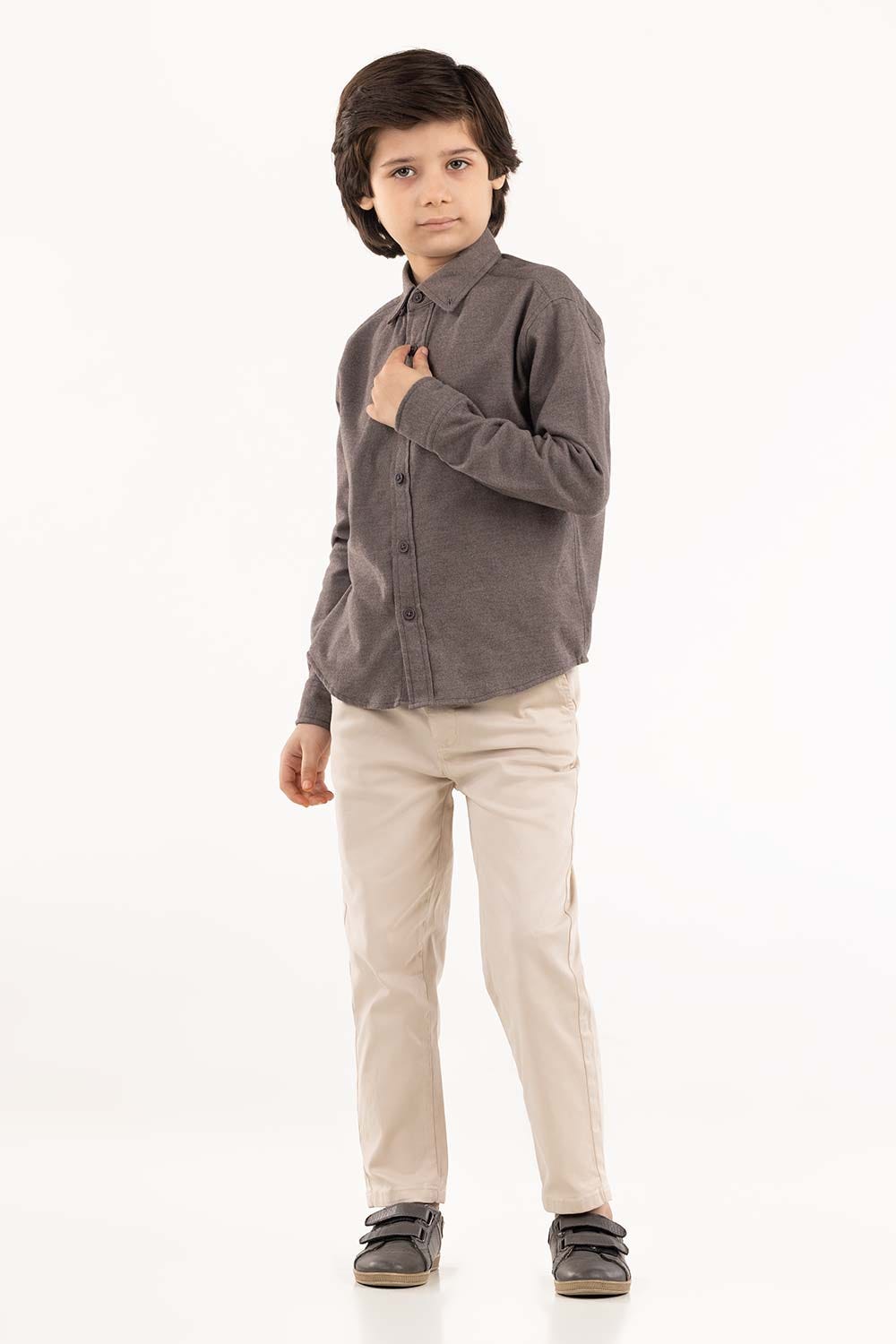 Toddler Boy Grey Casual Shirt 224-317-022