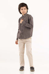 Toddler Boy Grey Casual Shirt 224-317-022