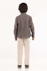 Toddler Boy Grey Casual Shirt 224-317-022