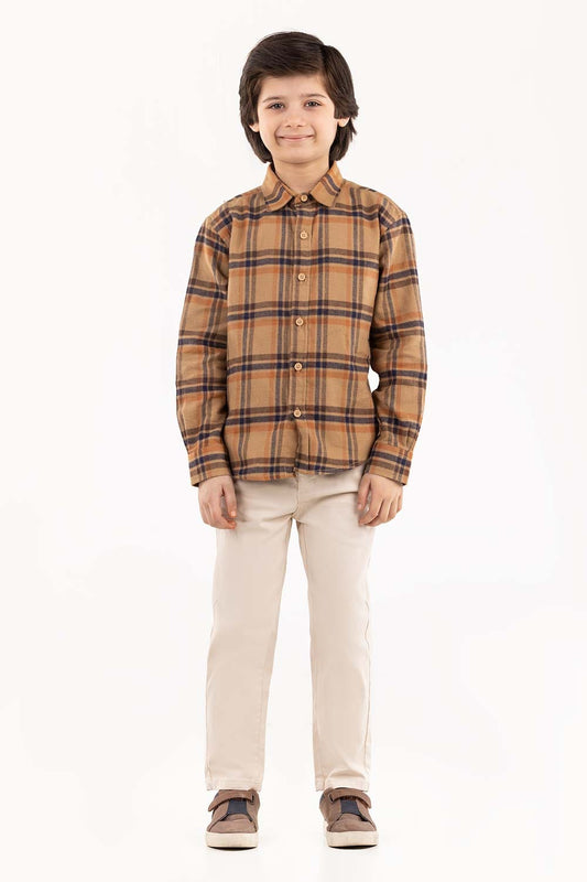 Toddler Boy Khaki Casual Shirt 224 -317-009