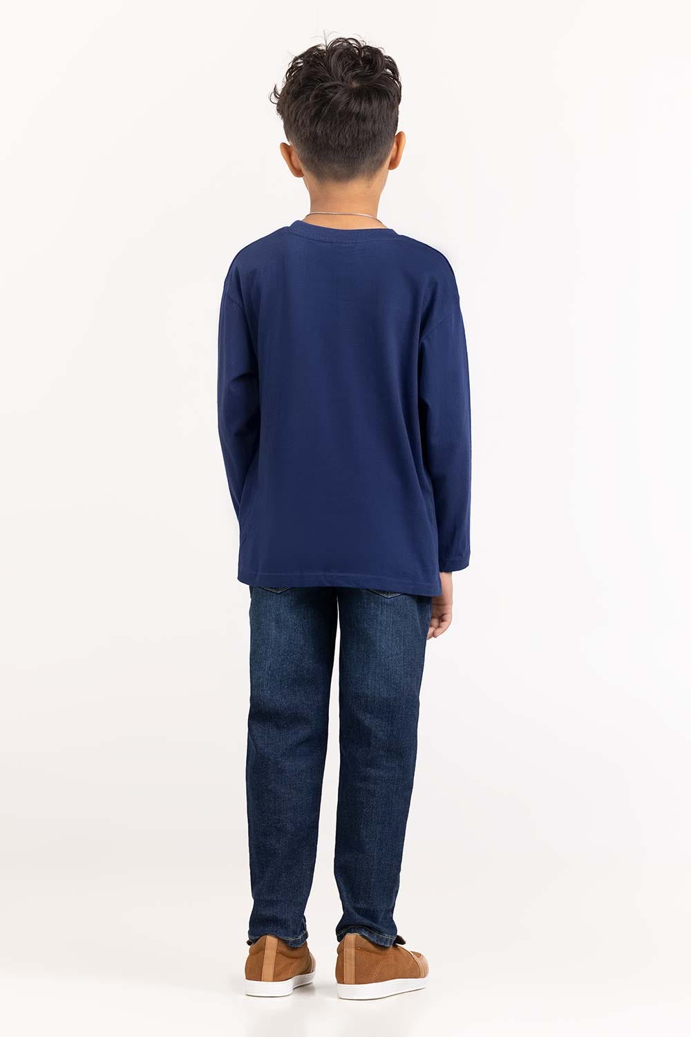 Toddler Boy Navy Knit T-Shirt 224-513-025