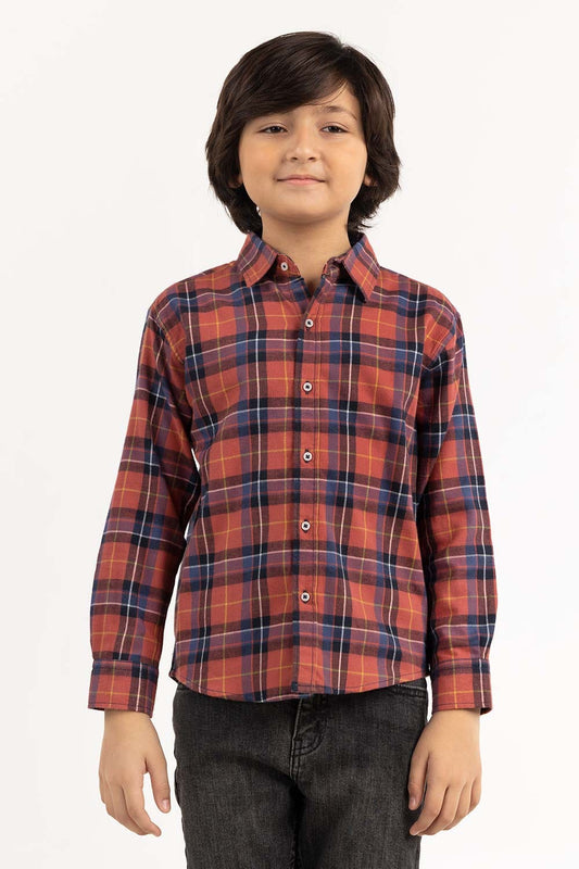 Toddler Boy Salmon Casual Shirt 224-317-014