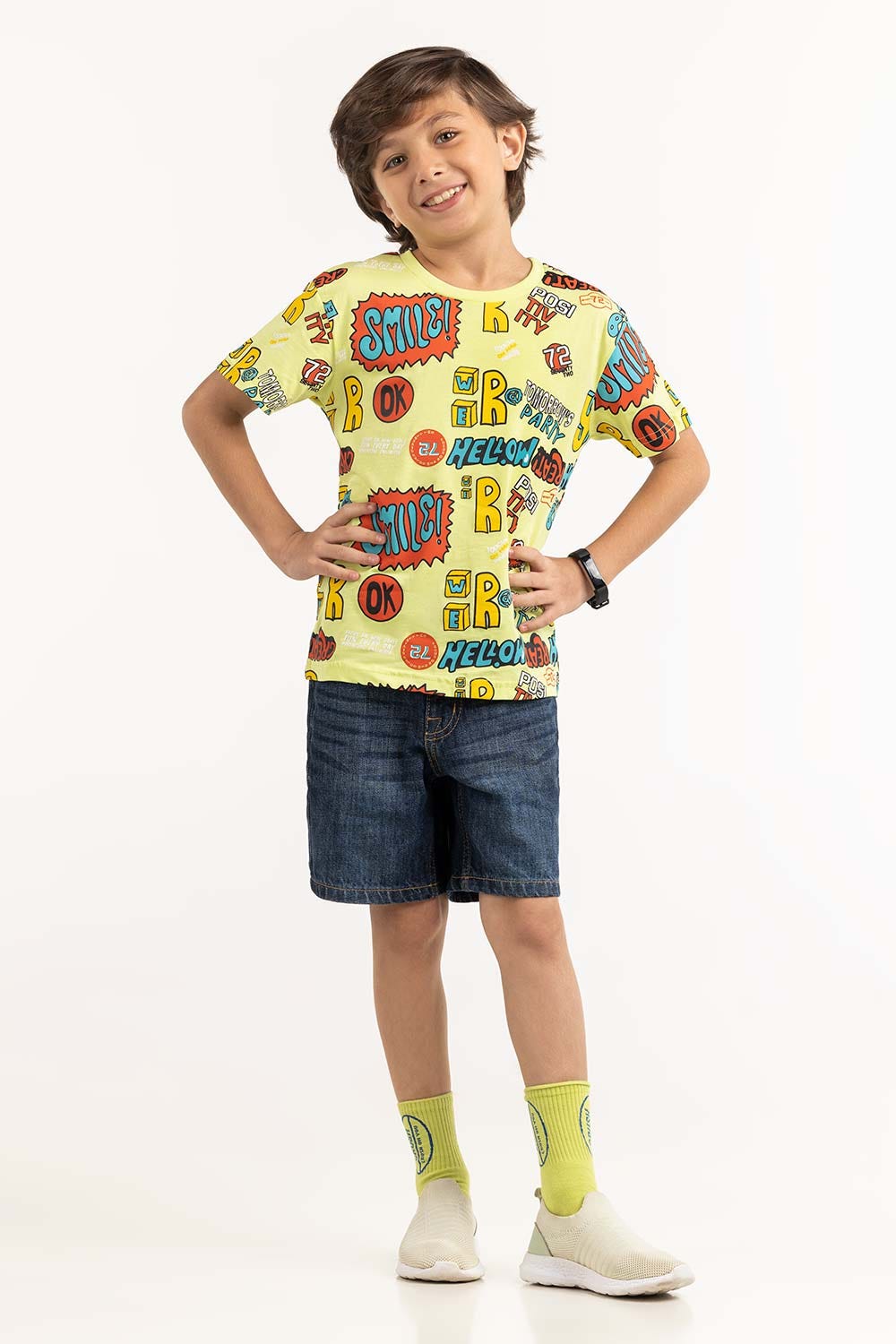 Toddler Boy Sun Lime T-Shirt 231-513-031