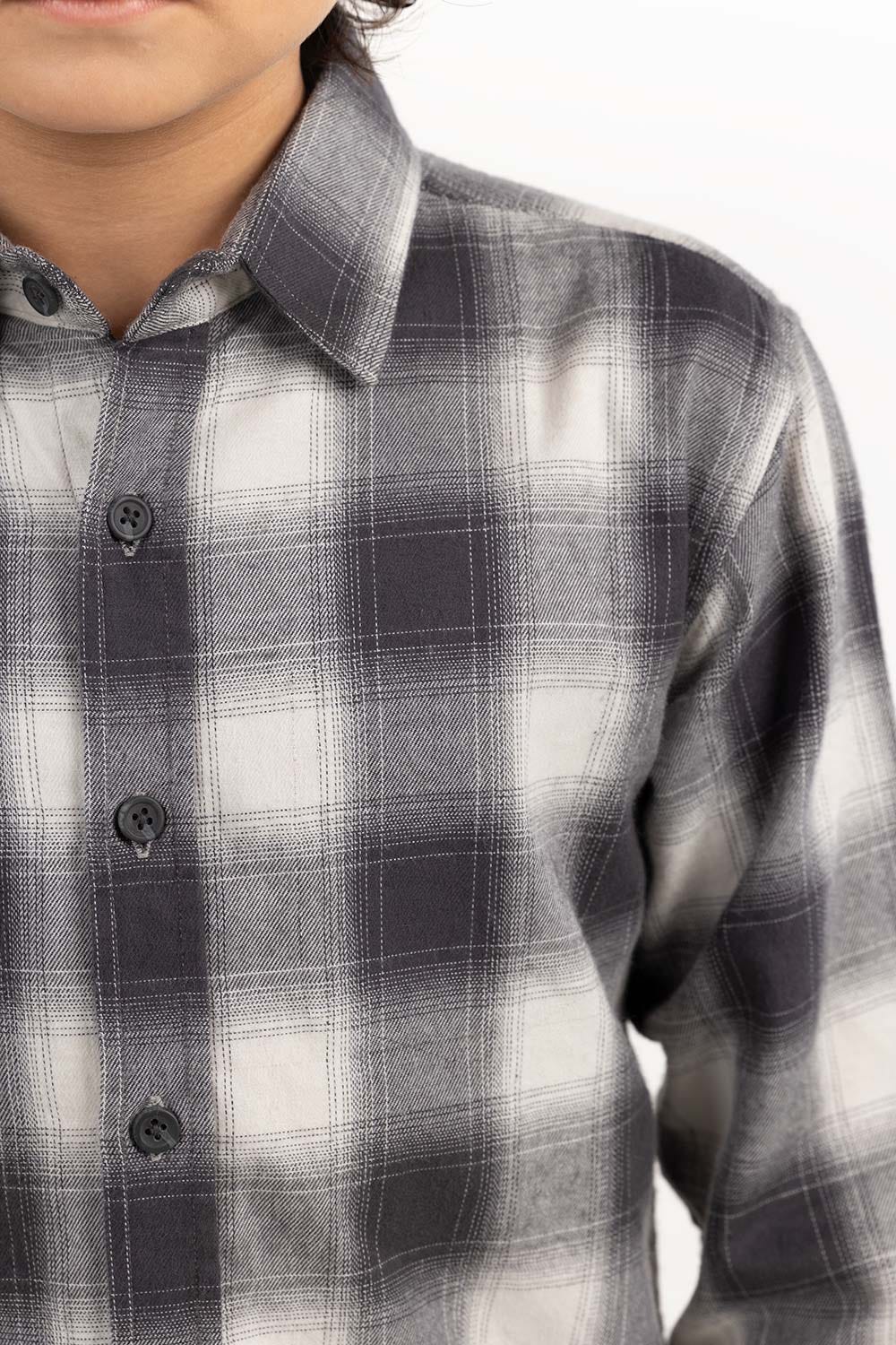 Toddler Boy Black And White Casual Shirt 224-317-005