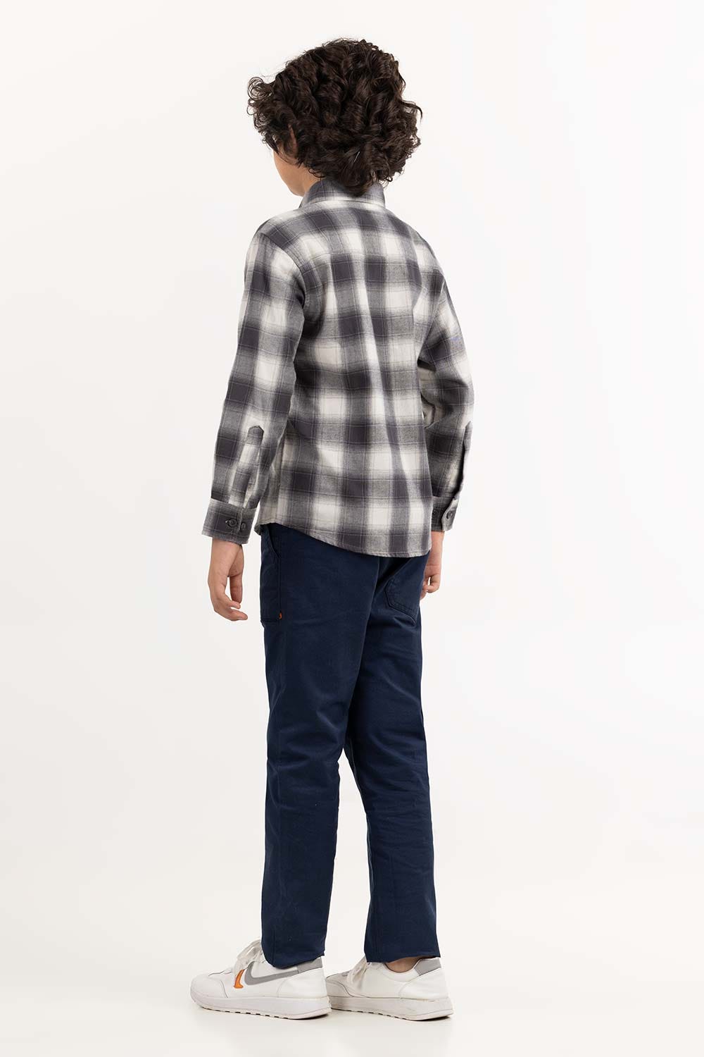 Toddler Boy Black And White Casual Shirt 224-317-005