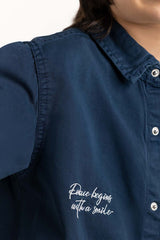 Toddler Boy Blue Casual Shirt 224-517-003