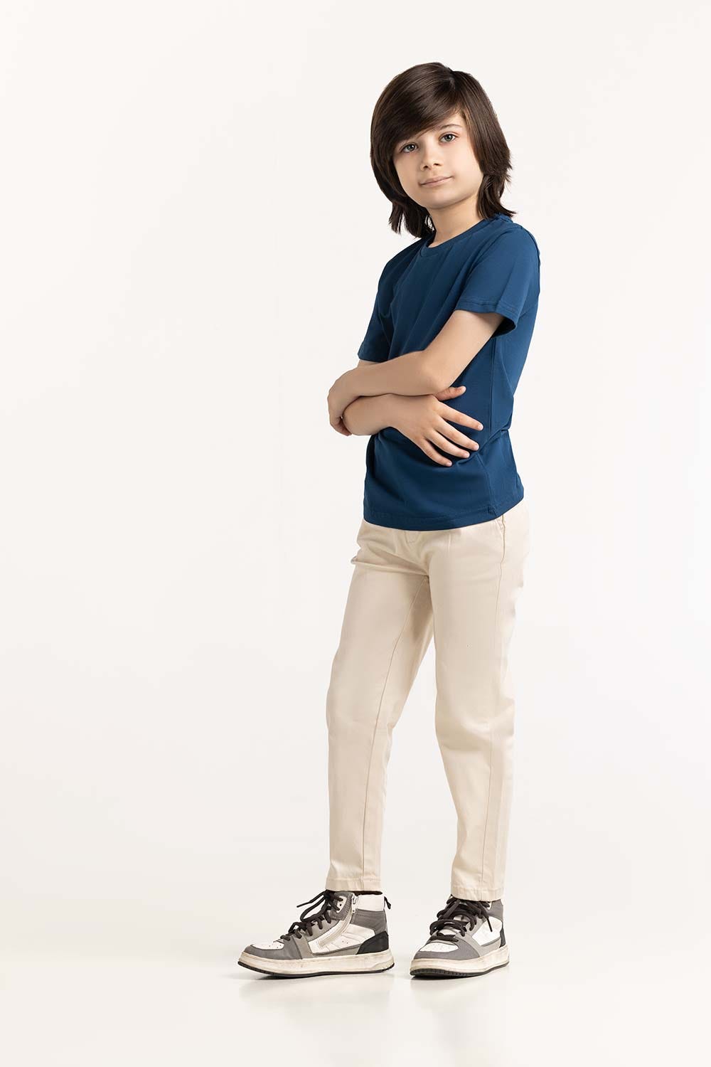 Toddler Boy Blue T-Shirt 231-513-001 D