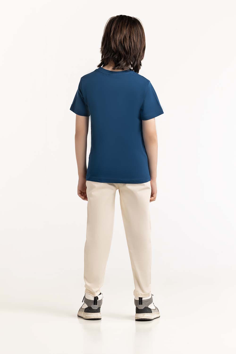 Toddler Boy Blue T-Shirt 231-513-001 D