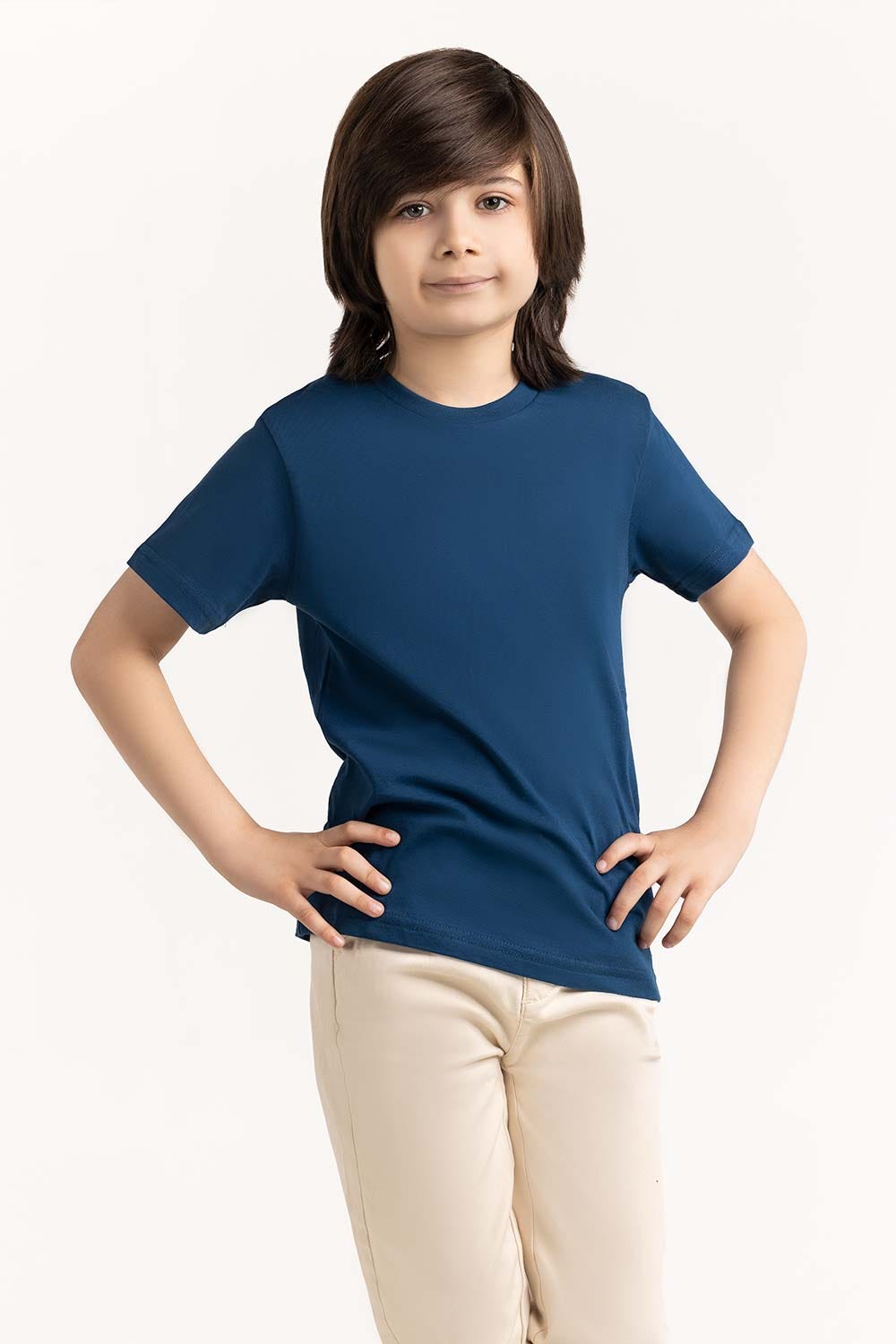 Toddler Boy Blue T-Shirt 231-513-001 D