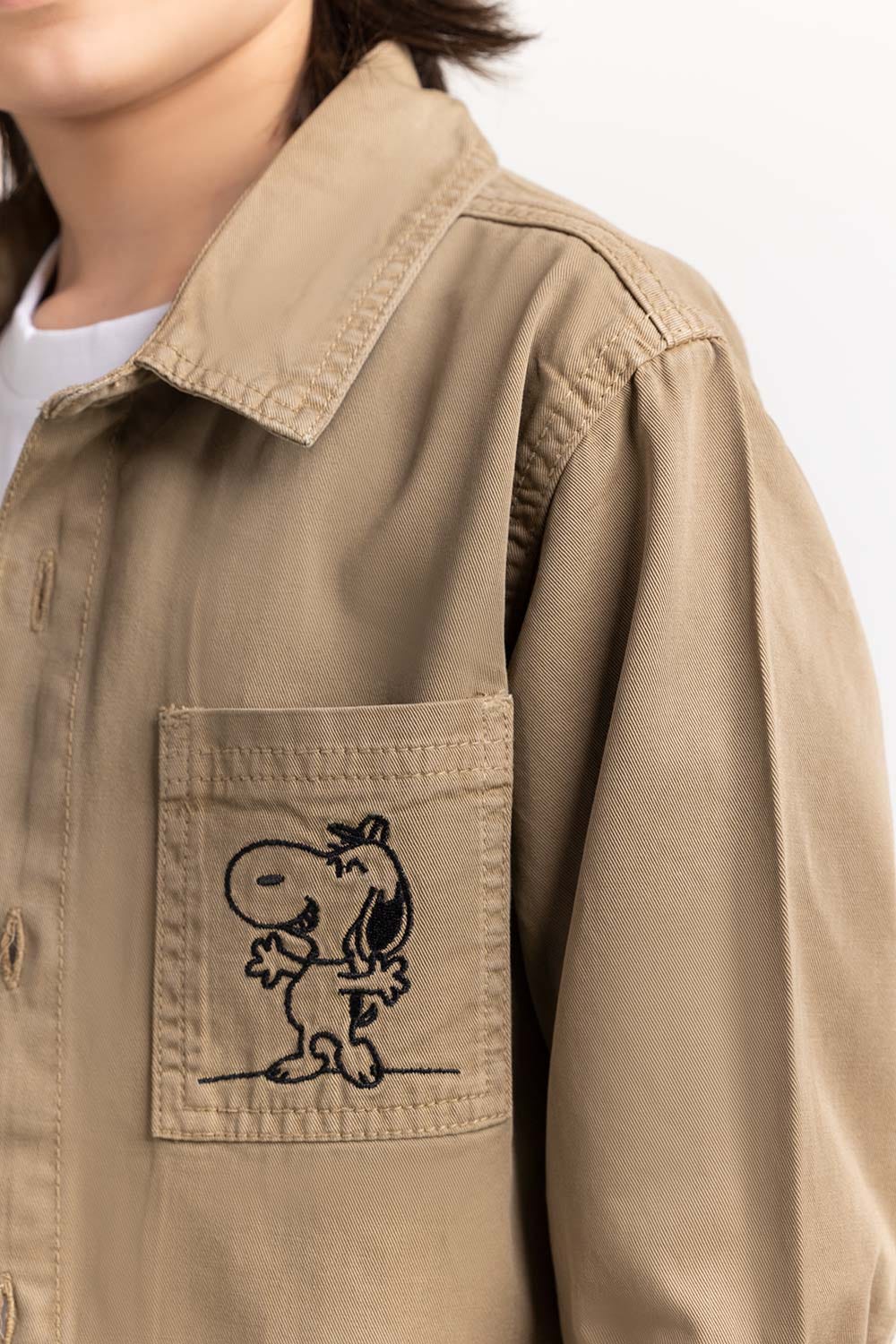 Toddler Boy Khaki Casual Shirt 224-517-002