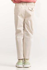 Toddler Boy Off-White Trouser 224-520-301