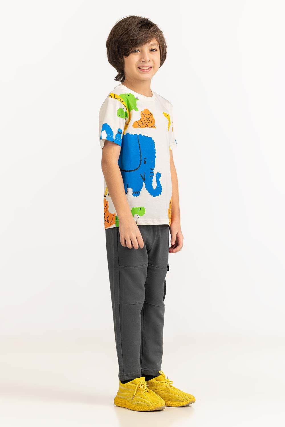 Toddler Boy White T-Shirt 231-513-016