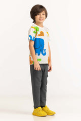 Toddler Boy White T-Shirt 231-513-016