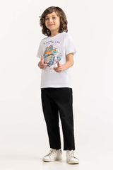 Toddler Boy White T-Shirt 231-513-022